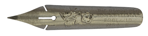 Spitzfeder Hinks, Wells & Co, The Devon Pen No 2134 F