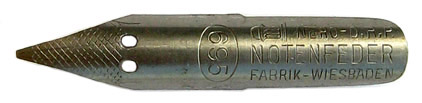 Nero No. 695, Notenfeder