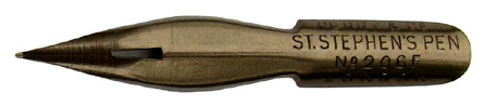 Perry & Co, St. Stephens Pen, Bronze, No. 206 F, Bronze