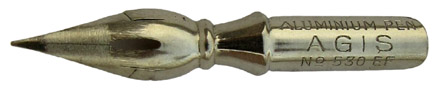 Spitzfeder No. 530 EF, Aluminium Pen, Agis
