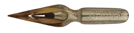 Kalligraphie Spitzfeder, B. von der Horst, Chemnitz, Weltfeder, F