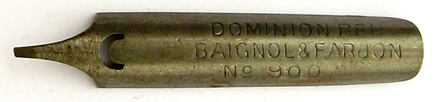 Baignol & Farjon, No. 900, Dominion Pen