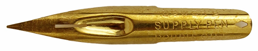 T. Bower and Sons, Spitzfeder, Supply Pen, Double Gilt