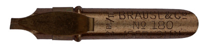 Brause & Co no. 180, Round Hand Lettering nib