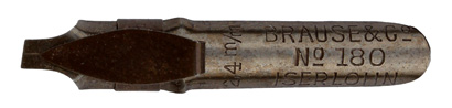 Lettering Round Nib No. 180, Brause & Co, Germany