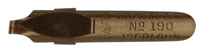 Brause & Co, Bandzugfeder, No. 190, 2,5 mm