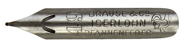 Brause & Co, Pfannenfeder No. 49, Typ 2, grau