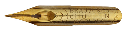 Kalligraphie-Schreibfeder von Brause & Co, Cito fein - gold