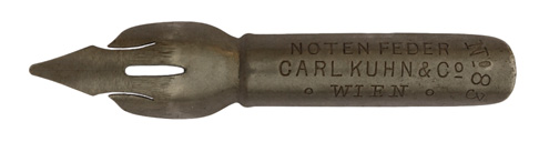 Carl Kuhn & Co, No. 83, Notenfeder