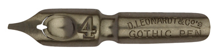 D. Leonardt & Co, No. 4, Gothic Pen