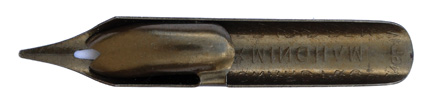 Kalligraphie Schreibfeder, D. Leonardt & Co, No. 609 F, Reservoir Pen, Unterseite