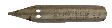 E. W. Leo, No. 194, Notenfeder