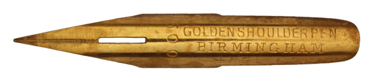 Geo W. Hughes, No. 500, Golden Shoulder Pen