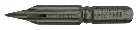 Kalligraphie Spitzfeder, Gilbert & Blanzy Poure, No. 703, Mitrailleuse