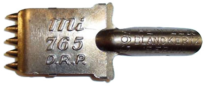 Heintze & Blanckertz, No. 756, Mi, D.R.P. (Deutsches Reich Patent)
