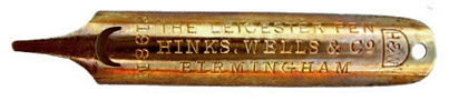 Hinks, Wells & Co, 2198 M, The Leicester Pen, vergoldet
