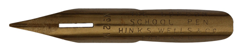Hinks, Wells & Co, No. 2, The London School Pen M mit anderer Stempelung