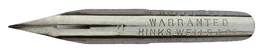 Hinks, Wells & Co, No. 431 F, W. Speedwell, Warranted