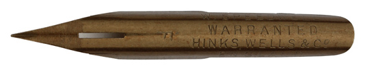 Hinks, Wells & Co, No. 431 F, W. Speedwell, Warranted, Bronze