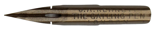 Kalligraphie Spitzfeder, J. A. Kennett, The Gatling Pen