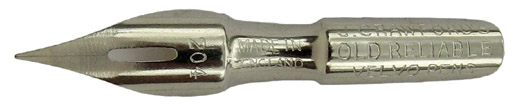 J. Crawford, No. 204, Old Reliable, Velvo Pen, Silver Coated