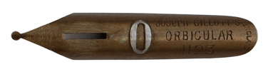 Joseph Gillott, No. 1123-0, Orbicular Pen