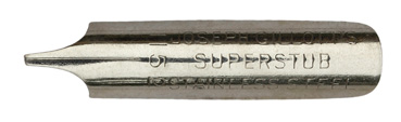 Joseph Gillott, No. 1152, Super Stub, Stainless Steel