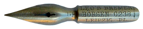 E. W. Leo, No. 0238, Leos Bremer Börsenfeder F