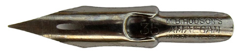 Spitzfeder, M. B. Hudson, Amalgam Pen No. 35