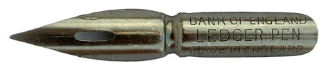 Spitzfeder M. Myers & Con Ltd., Ledger Pen No 2294, Bank of England