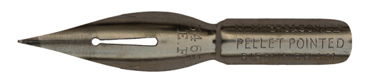 Pfannenfeder, M. Myers & Son, No. 3469 EF, Pellet Pointed
