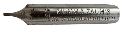 Mumm & Zaum, No. 437, XX-Jahrhundertfeder
