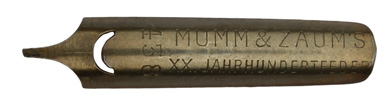 Mumm & Zaum, No. 438, XX-Jahrhundertfeder