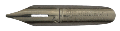 Perry & Co, No. 3, J, Durabrite, Stainless Steal