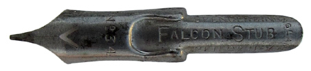 Kalligraphie-Bandzugfeder, Spencerian Pen Co, No. 34, Falcon Stub