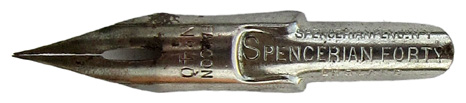 Spencerian pen Co N-Y, Spitzfeder, No. 40, Falcon, Spencerian Forty