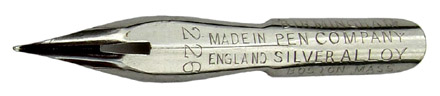 Kalligraphie-Spitzfeder, The Birmingham Pen Companie, No. 226, Silver Alloy