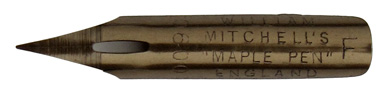 William Mitchell, No. 0600 F, Maple Pen
