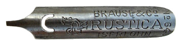 Brause & Co, Linksgeschraegte Feder, Rustica 648 